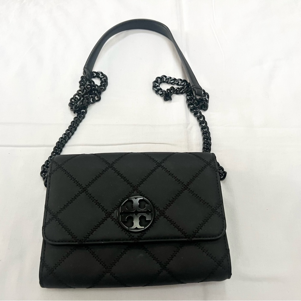 Tory Burch Black Quilted Shoulder Bag